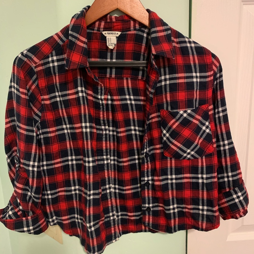 Forever 21 Red Flannel Shirt